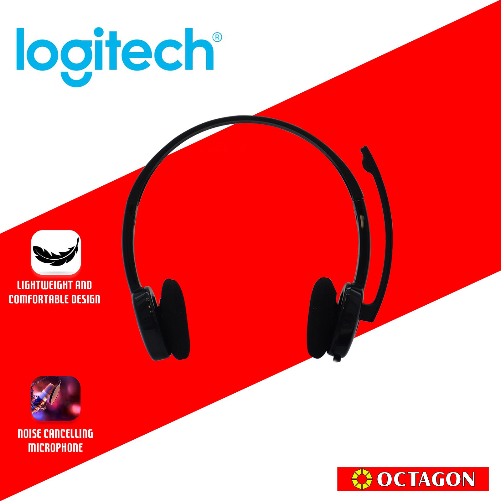 LOGITECH H151 HEADSET SINGLE PIN BLACK