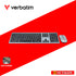 VERBATIM 66751 WIRELESS KEYBOARD & MOUSE COMBO SCISSORS KEYS SILENT (GREY)