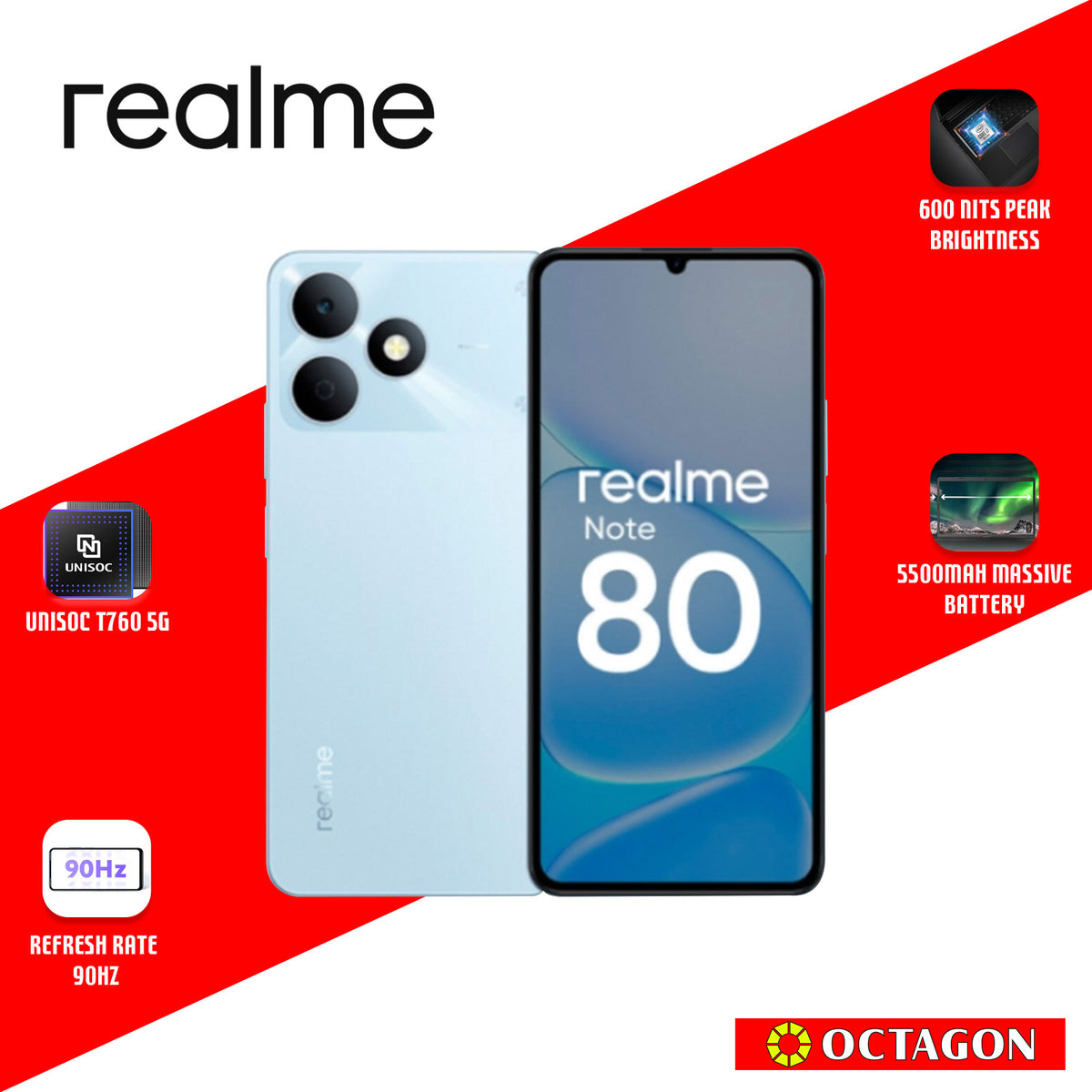 REAL ME NOTE 80 4GB 128GB BLUE
