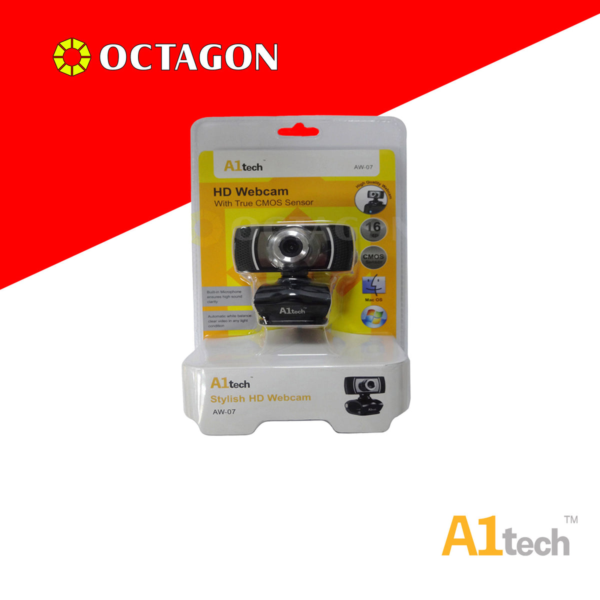 A1TECH AW-07 BLACK+STEEL/RECTANGULAR – Octagon Computer Superstore