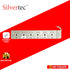 SILVERTEC NEW SV30-1.8M 6-OUTLET UNIVERSAL PLUG/ 6-SWITCH/ 1.8M/ 10A/ 2500W/ 250V IVORY POWER STRIP W/ SURGE PROTECTION