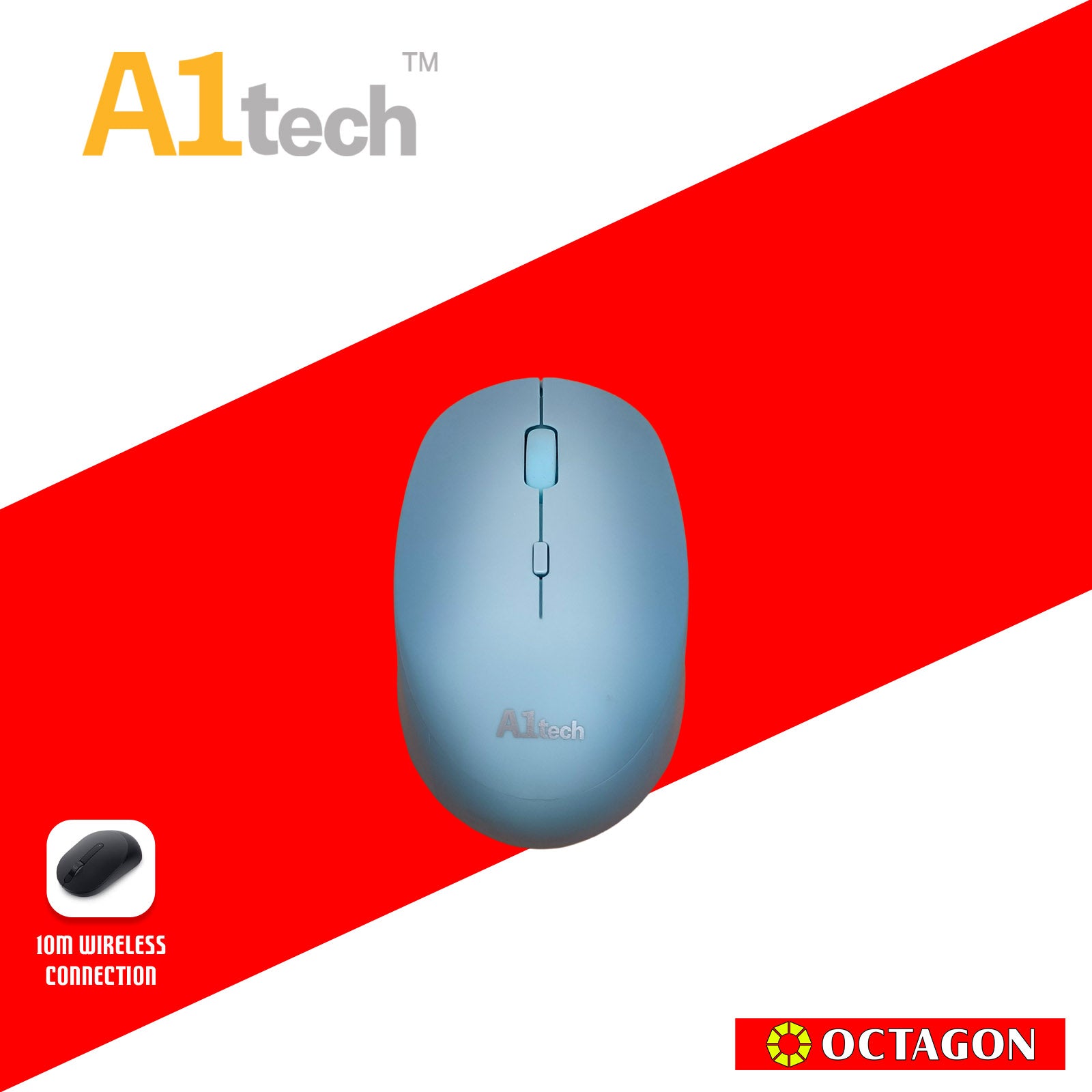 A1TECH AC-W310 2.4G RECHARGEABLE WIRELESS MOUSE 1600 DPI PINK/BLUE/WHITE/BLACK