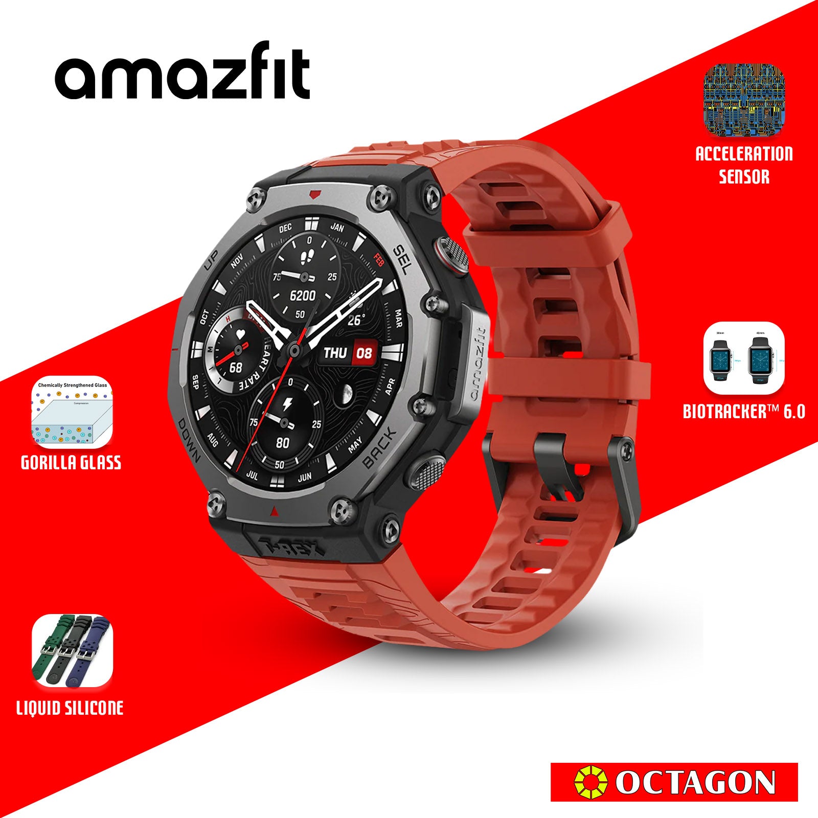 AMAZFIT T-REX 3 LAVA