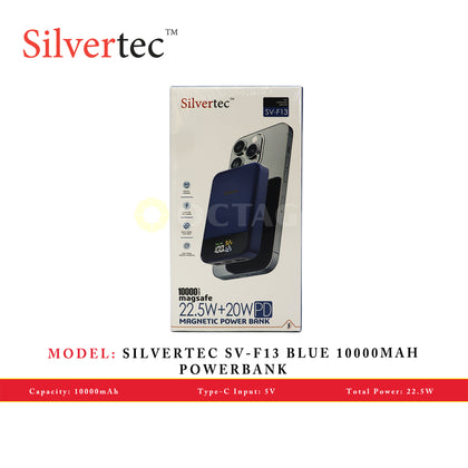 SILVERTEC SV-F13 BLUE 10000MAH POWERBANK