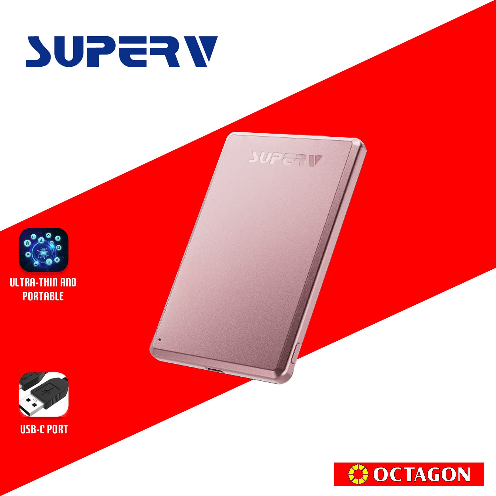 SUPERV POWER4 5000MAH ULTRA-THIN 15W MAGNETIC POWER BANK