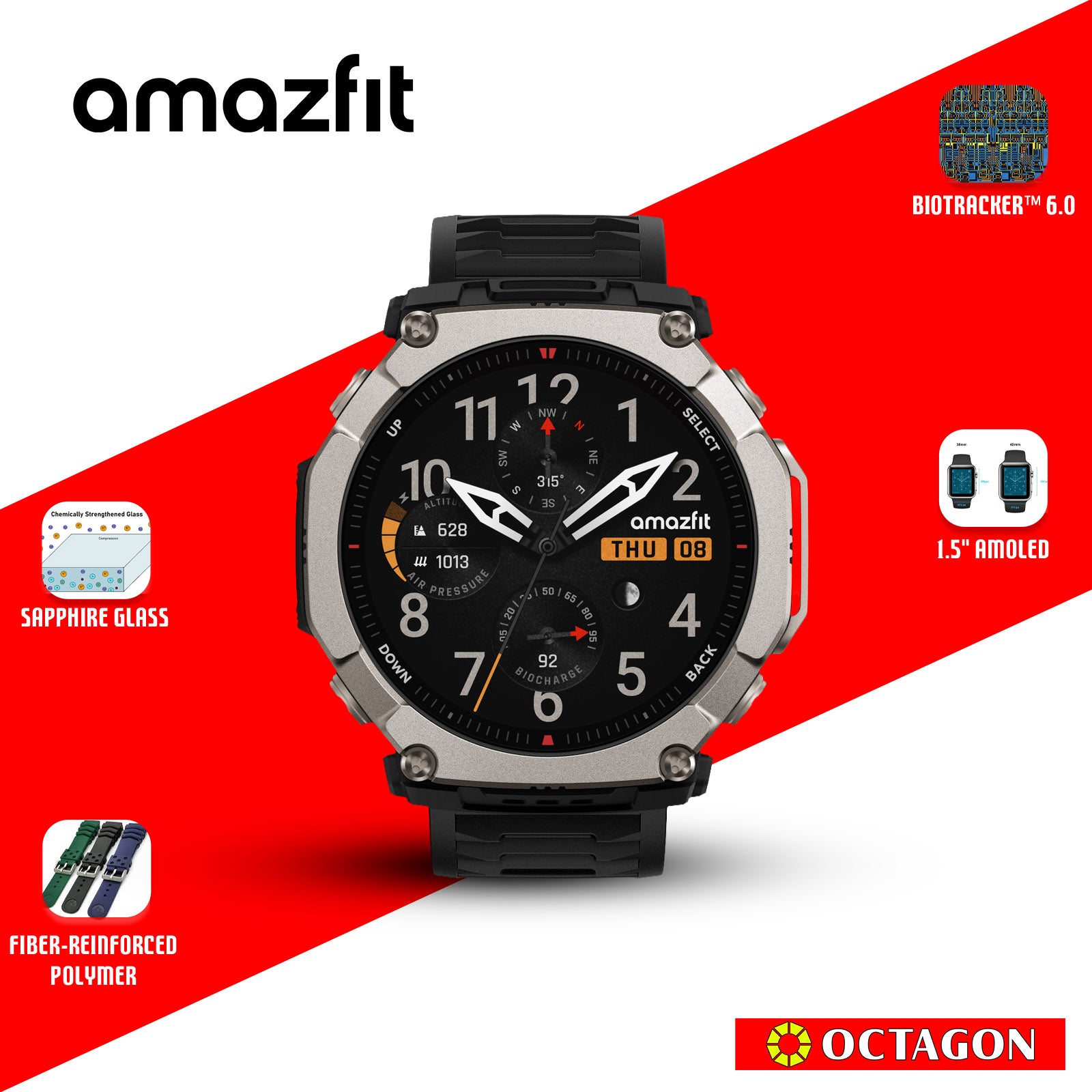 AMAZFIT T-REX ULTRA 2 BLACK MAGMA