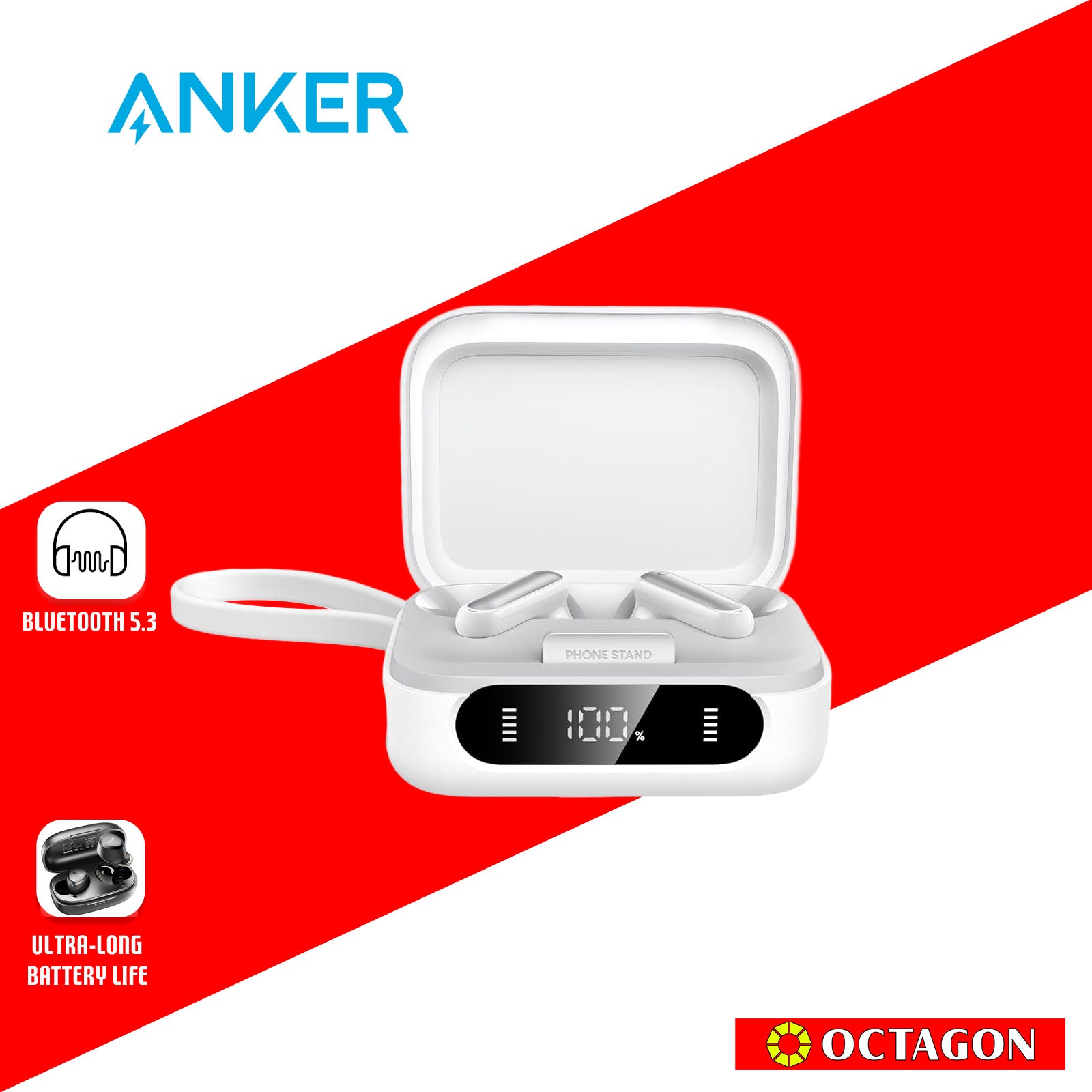 ANKER A3937H11 P41I TWS EARBUDS WITH 10W 3000MAH POWERBANK SOUNDCORE