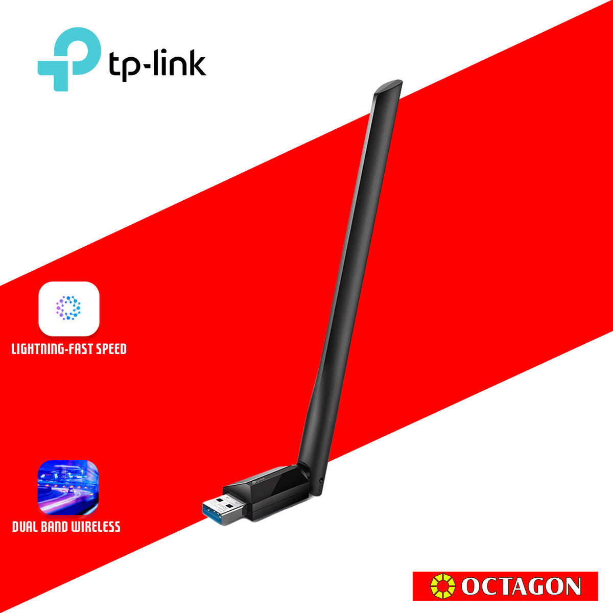 TPLINK ARCHER T3U PLUS AC1300 WIRELESS DUAL BAND USB ADAPTER