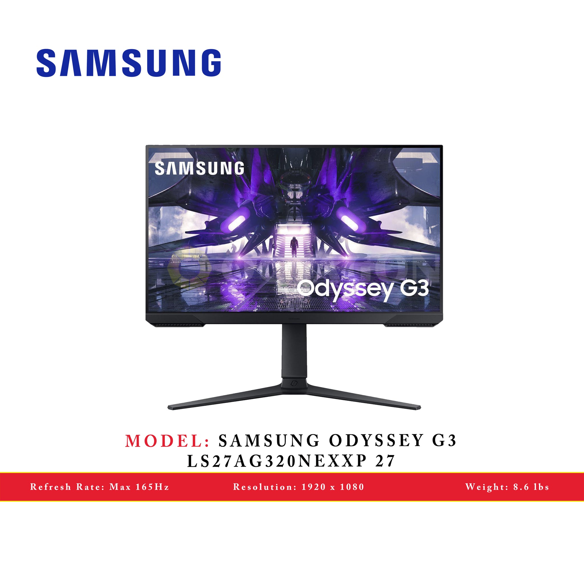 SAMSUNG 27 Flat (1,920 x 1,080) Odyssey G3 Monitor