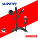 SUPERV CC51 (5 IN 1) CABLE 120CM (OUTPUT USBC PD100W / LIGHTNING PD20W / IWATCH WIRELESS OUTPUT 2.5W / INPUT WSB/USBC 2IN1) BLACK