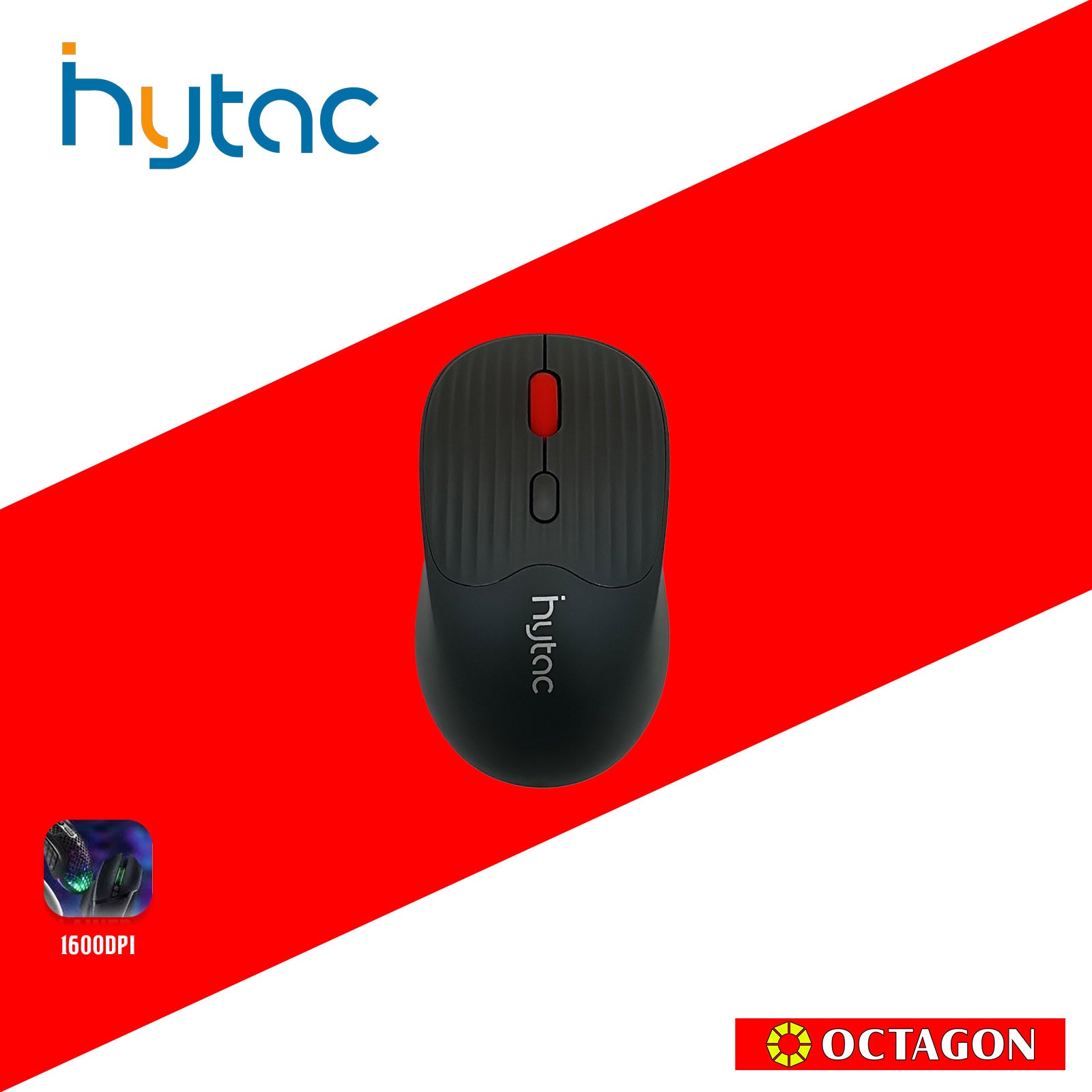 HYTAC HGS638 GREY 1600DPI DUAL MODE SILENT WIRELESS MOUSE