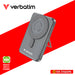 VERBATIM CHARGE N GO 10000MAH 5IN1 MAGNETIC WIRELESS W/ STAND PD 20W MWC 15W TYPE C AND NON-MFI VERSION CABLE (32221  GREY)(32233 TITANIUM)(32222 PURPLE)