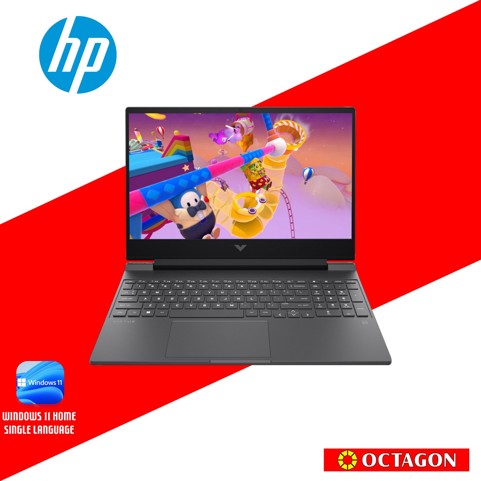 HP VICTUS 15-FB3722AX/ RYZEN 5 8645HS/ 16GB DDR5 5600/ 512GB SSD/ 15.6 FHD IPS 144HZ/ WIN 11/ RTX2050 4GB/ OFFICE H&S 2024 + M365/ SILVER