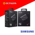 SAMSUNG T9 1TB/2TB BLACK PORTABLE EXTERNAL SOLID STATE DRIVE