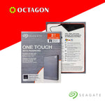 SEAGATE 2TB ONETOUCH HDD W/ PASSWORD