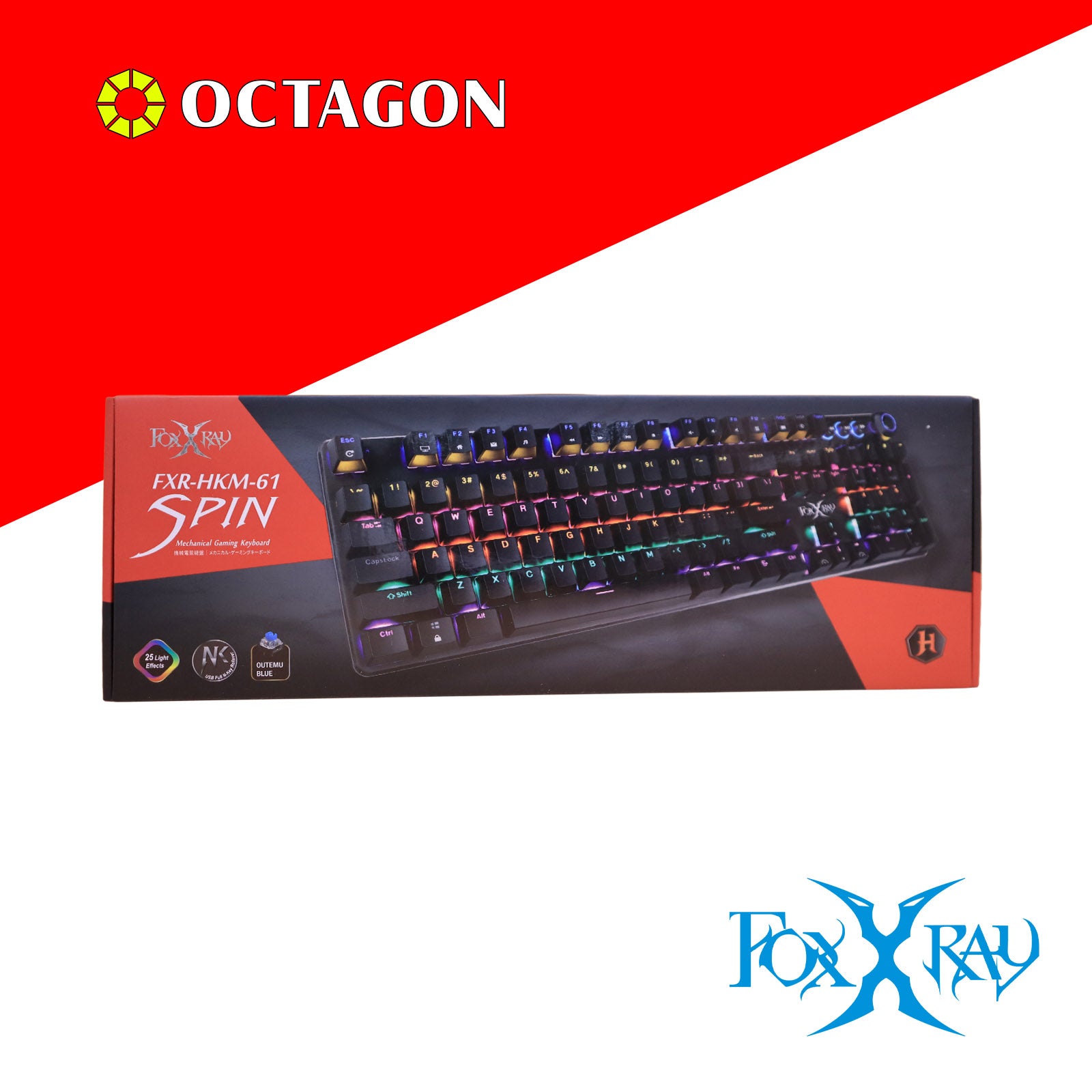 FOXXRAY FXR-HKM-61 SPIN MECHANICAL KEYBOARD