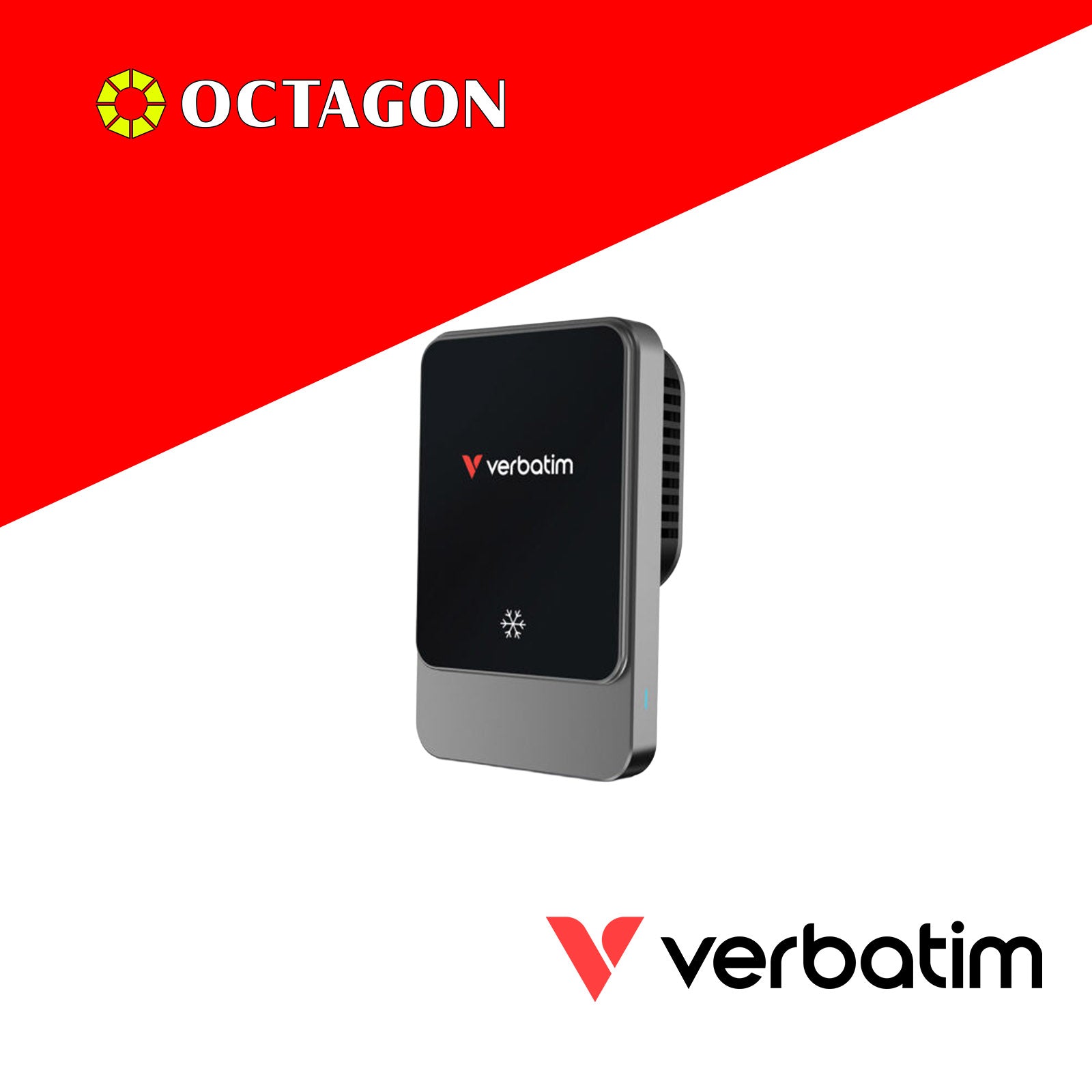 VERBATIM 31862 CHARGE N DRIVE QI1 MAGNETIC WIRELESS CHARGER RGB CND-03