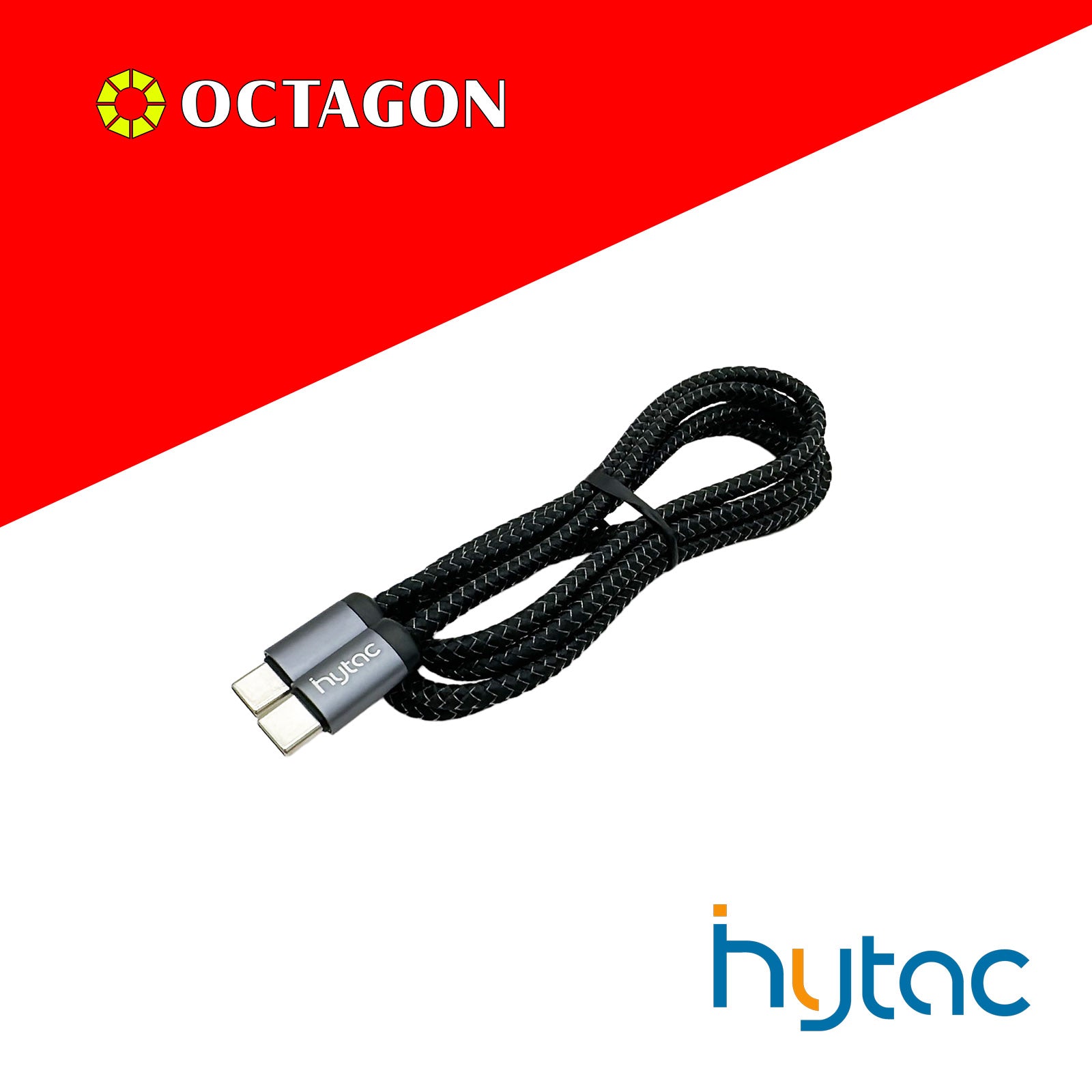 HYTAC HCC213CC240 TYPE-C TO TYPE-C FAST CHARGING CABLE 240W / 1.2M BLACK
