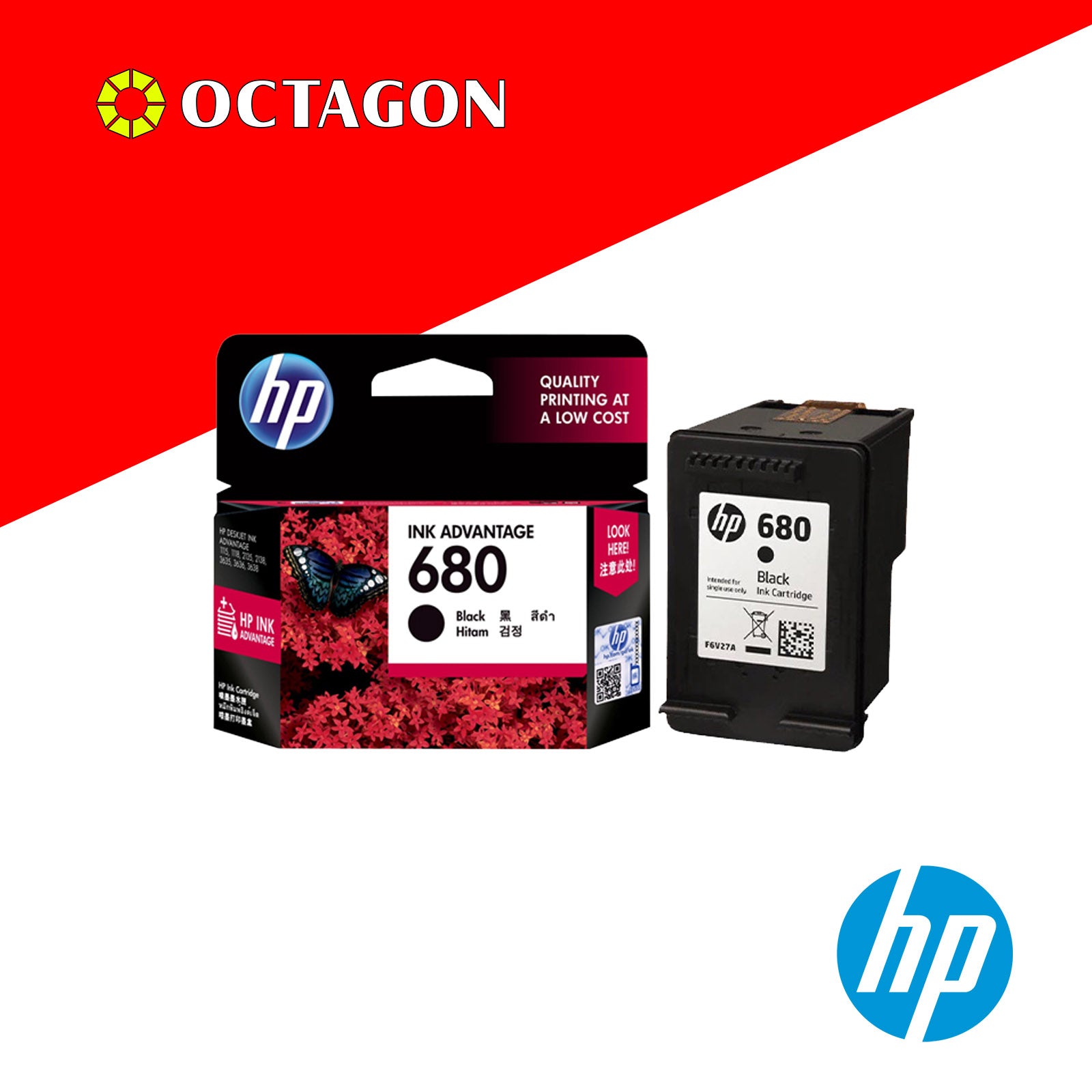 HP F6V27AA (#680) BLACK INK CARTRIDGE