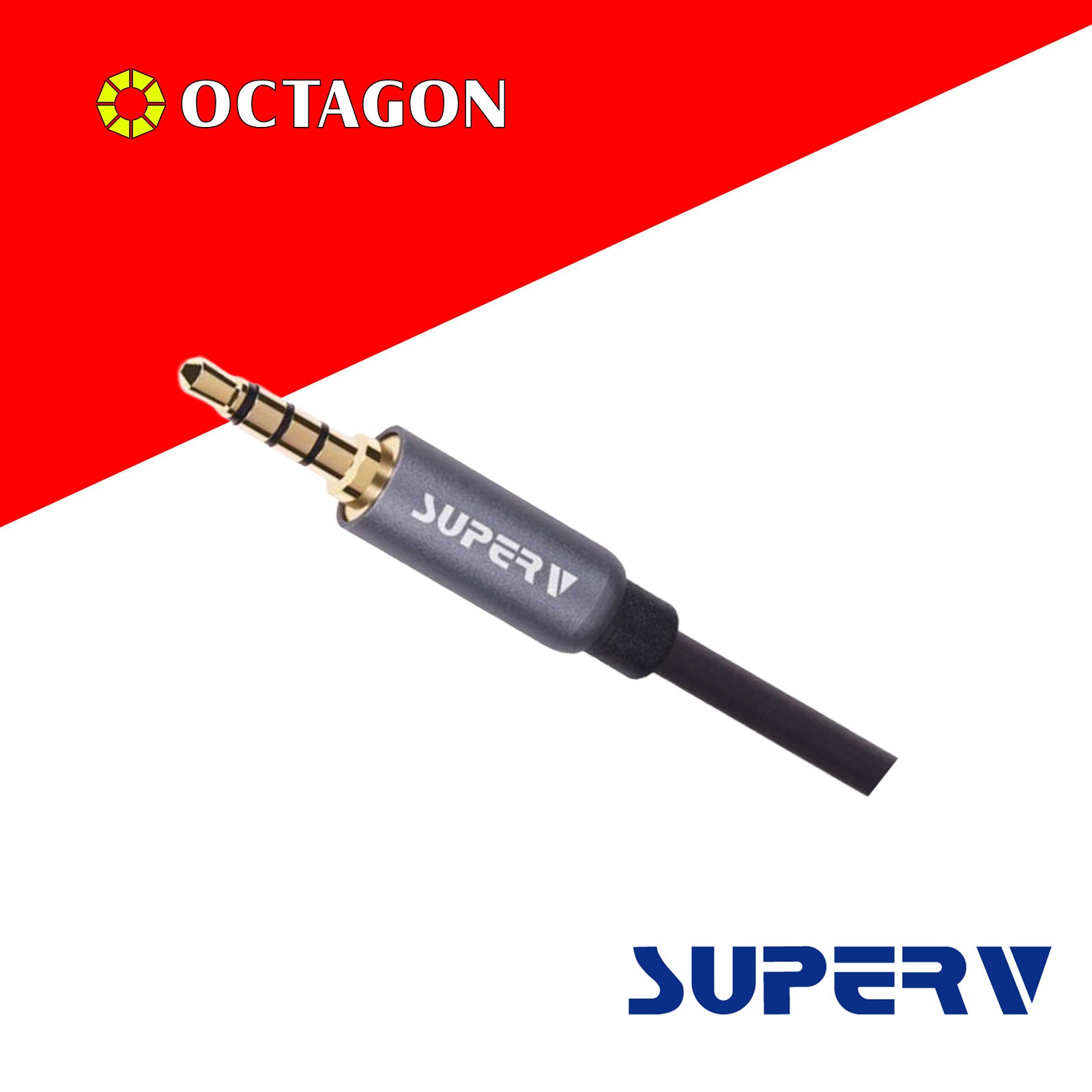 SUPERV AC100 AUDIO 3.5MM TO 3.5MM AM/AM CABLE BLACK