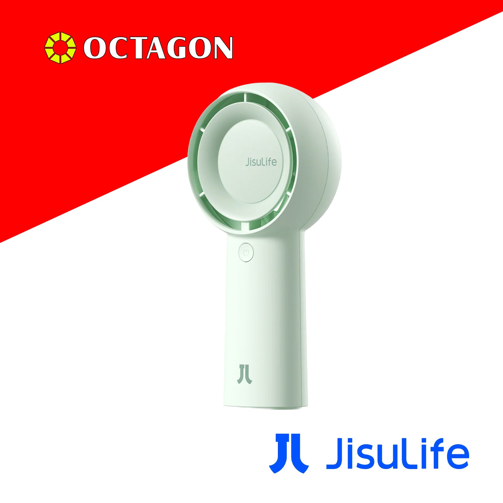 JISULIFE LIFE5 PLUS 4000MAH GREEN HANDHELD FAN