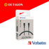 VERBATIM 66667 SYNC & CHARGE TYPE-C TO TYPE-C CABLE (PD60W & 480MBPS) 120CM (BLACK)