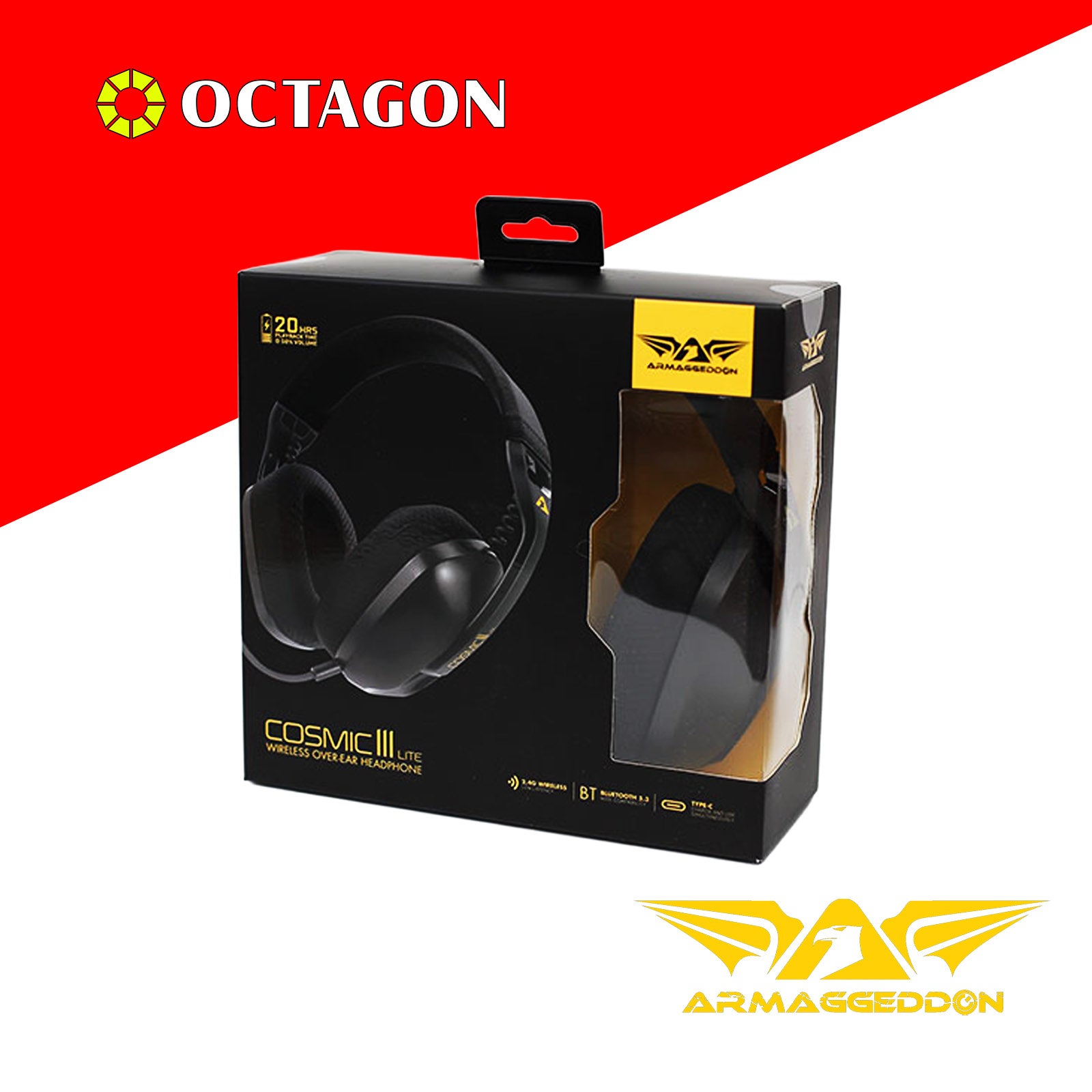 ARMAGGEDDON COSMIC-III LITE TRI-MODE BT / 2.4G GAMING HEADSET