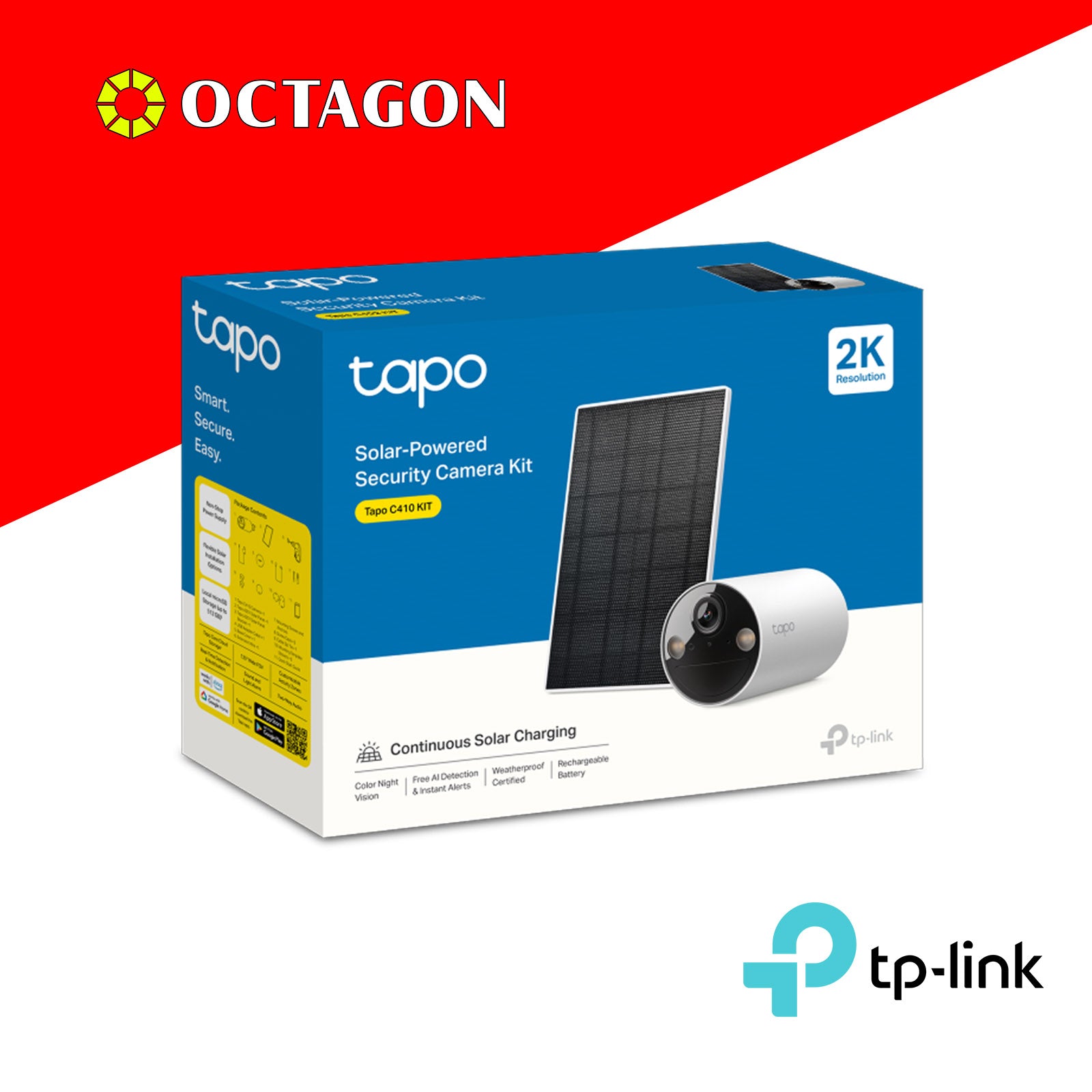 TPLINK TAPO C410 KIT SOLAR POWERED 3MP OUTDOOR CAM