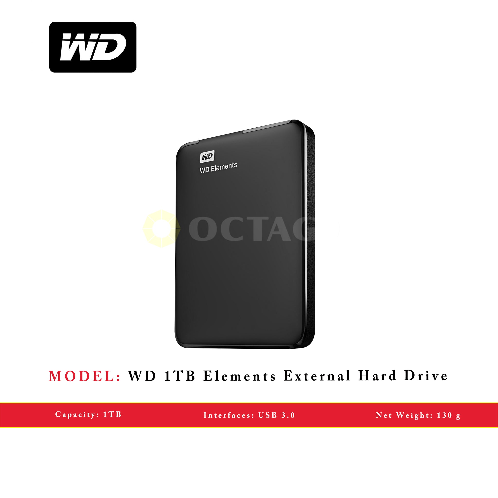 WD ELEMENTS 1TB (NEW) USB 3.0 PORTABLE