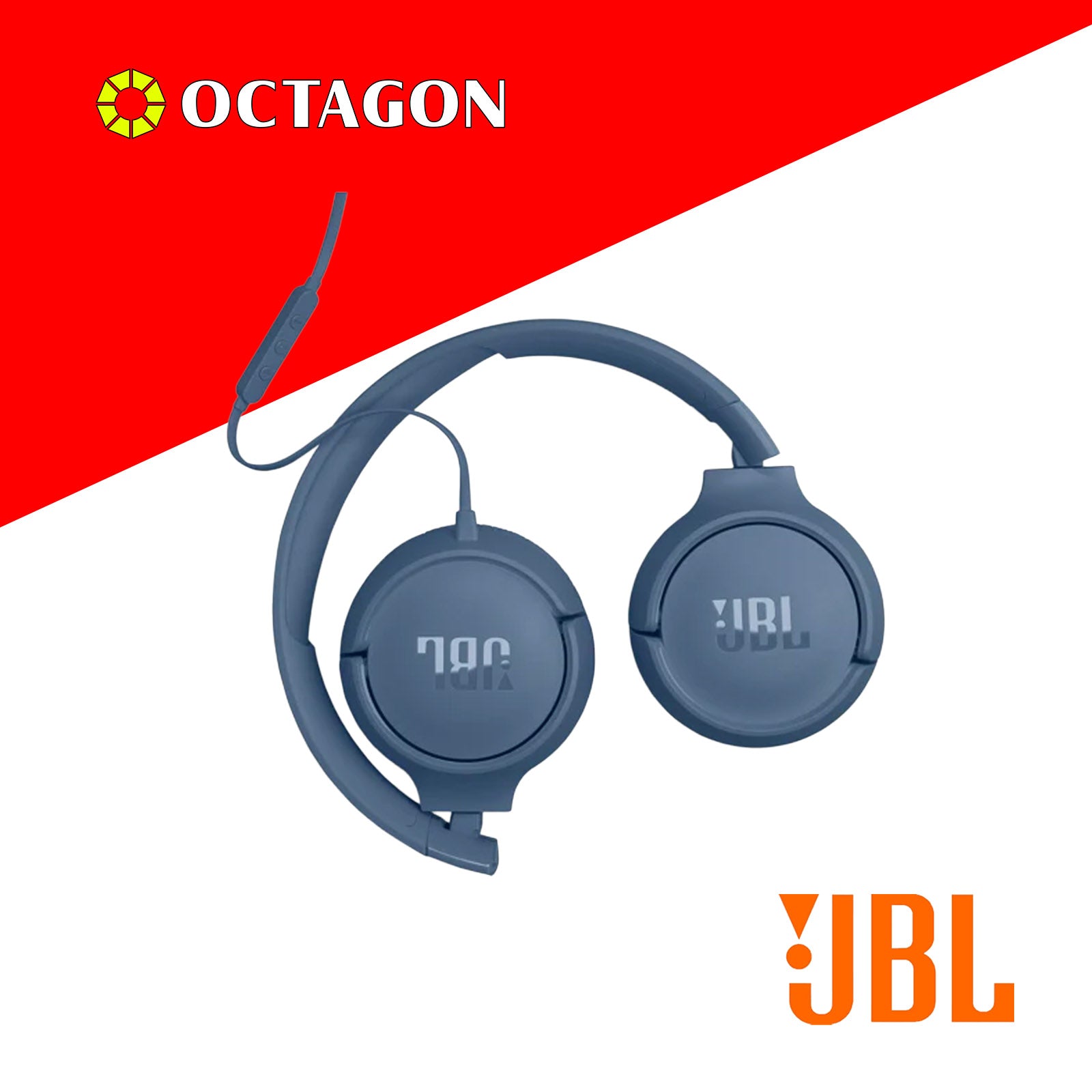 JBL T520C WIRELESS ON-EAR HEADPHONE BLACK/WHITE/BLUE