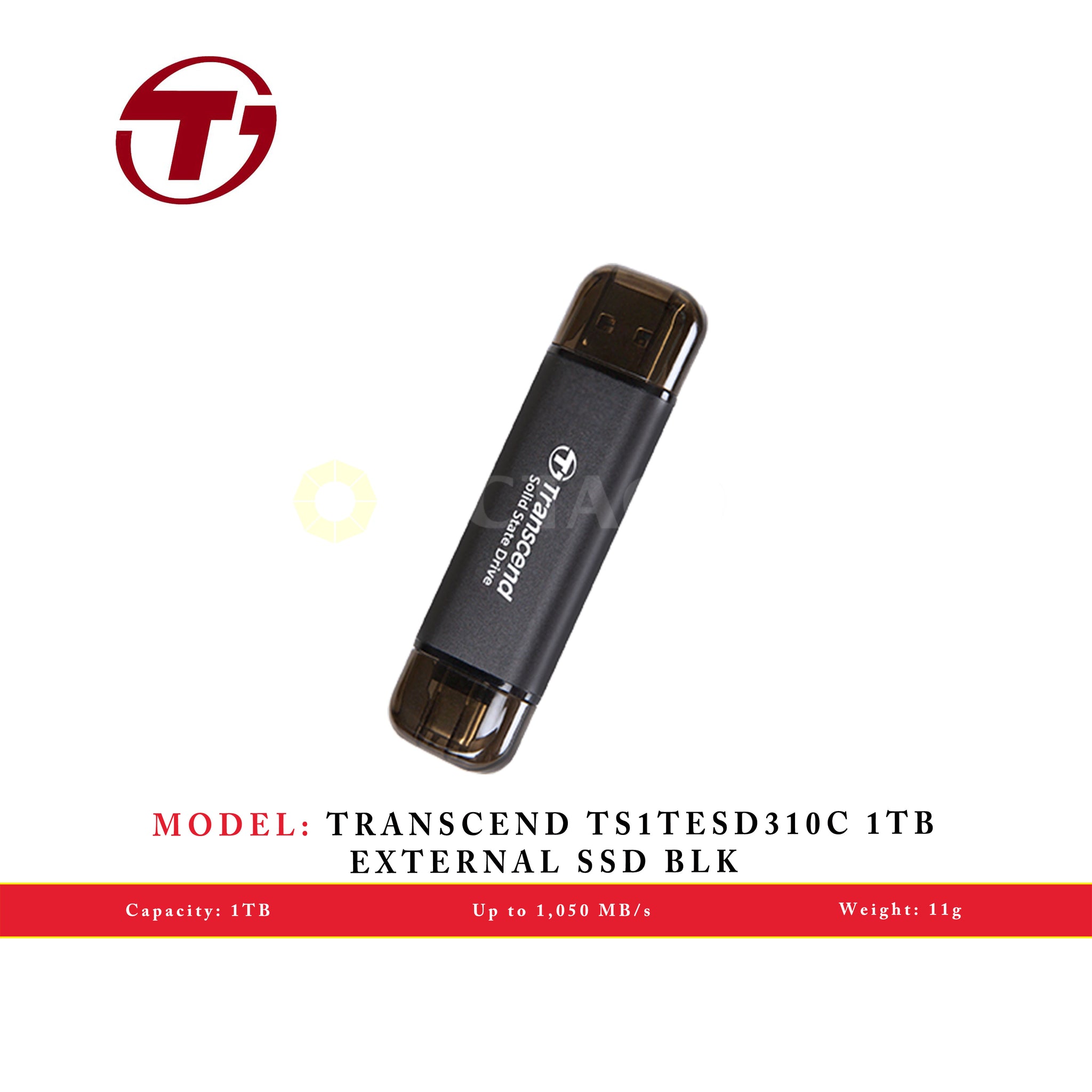 TRANSCEND TS1TESD310C 1TB EXTERNAL SSD BLK