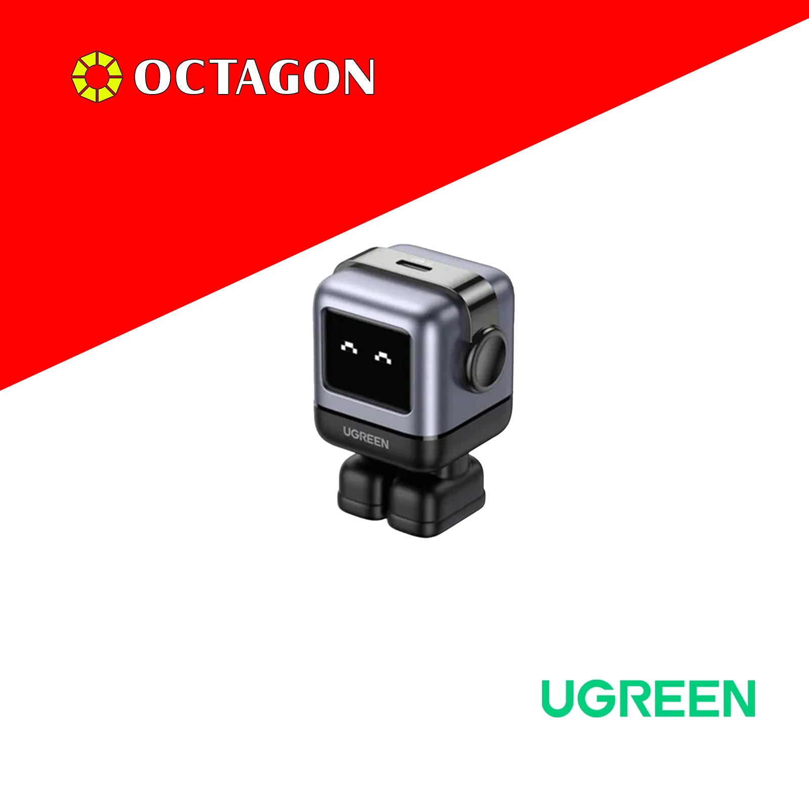 UGREEN (CD359/15550) Mini Robot Nexode 30W USB-C Fast Charger (Space Grey)