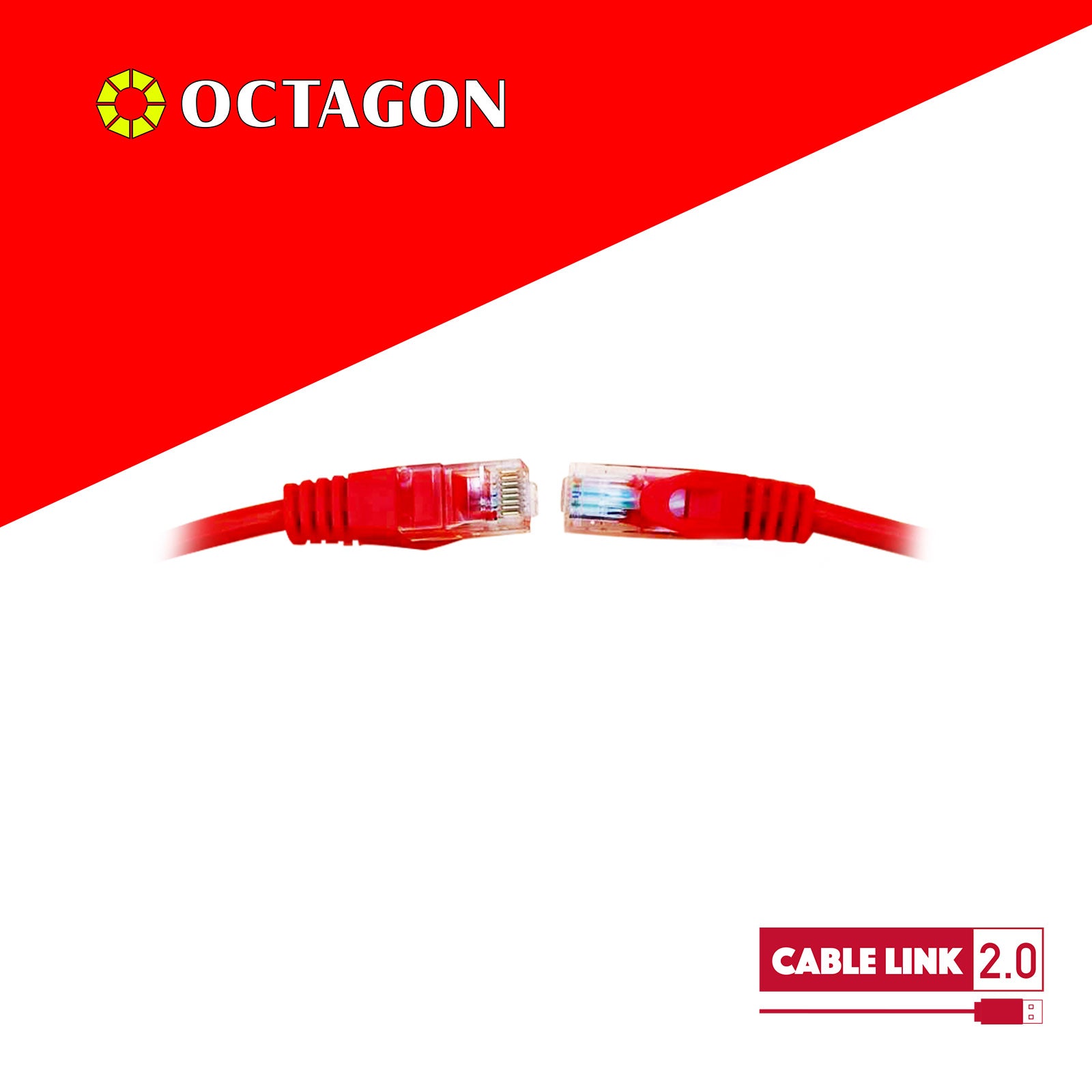 CABLE LINK2.0 FC27-5 CAT5E 10M RED 0.5CCA UTP CABLE