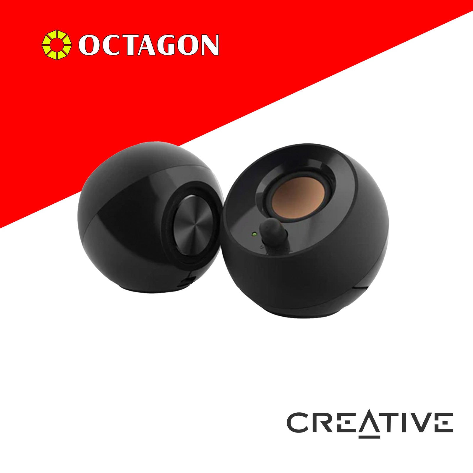 CREATIVE PEBBLE WHITE/BLACK 2.0 SPEAKER USB