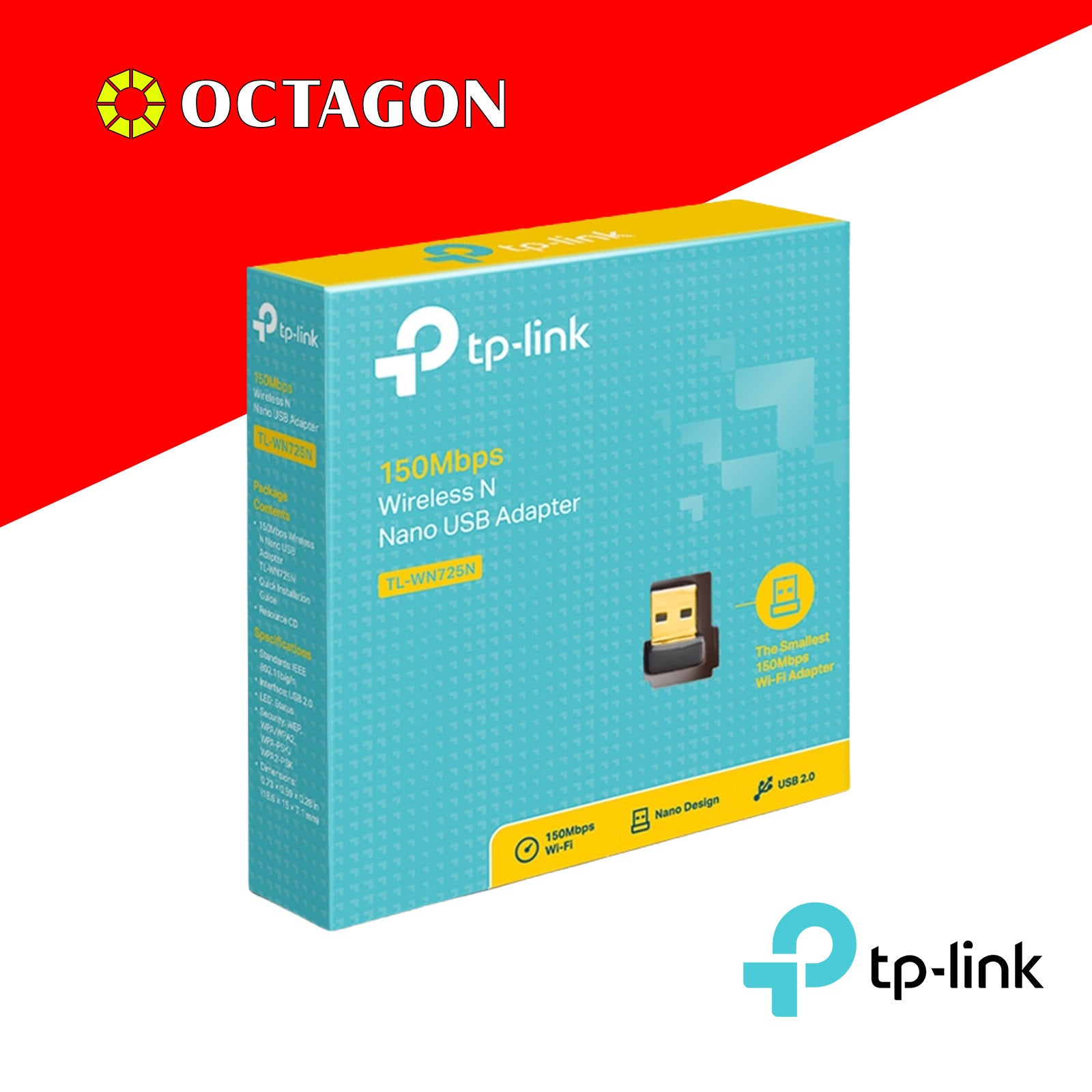 TPLINK TL-WN725N WLESS USB ADPTR 6MW