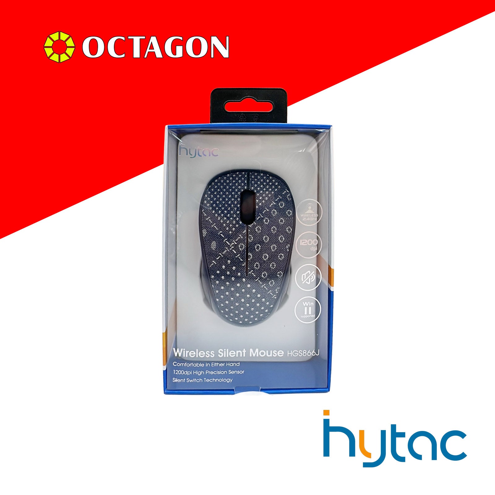 HYTAC HGS866J (J1) 1200DPI 2.4G WIRELESS SILENT MOUSE