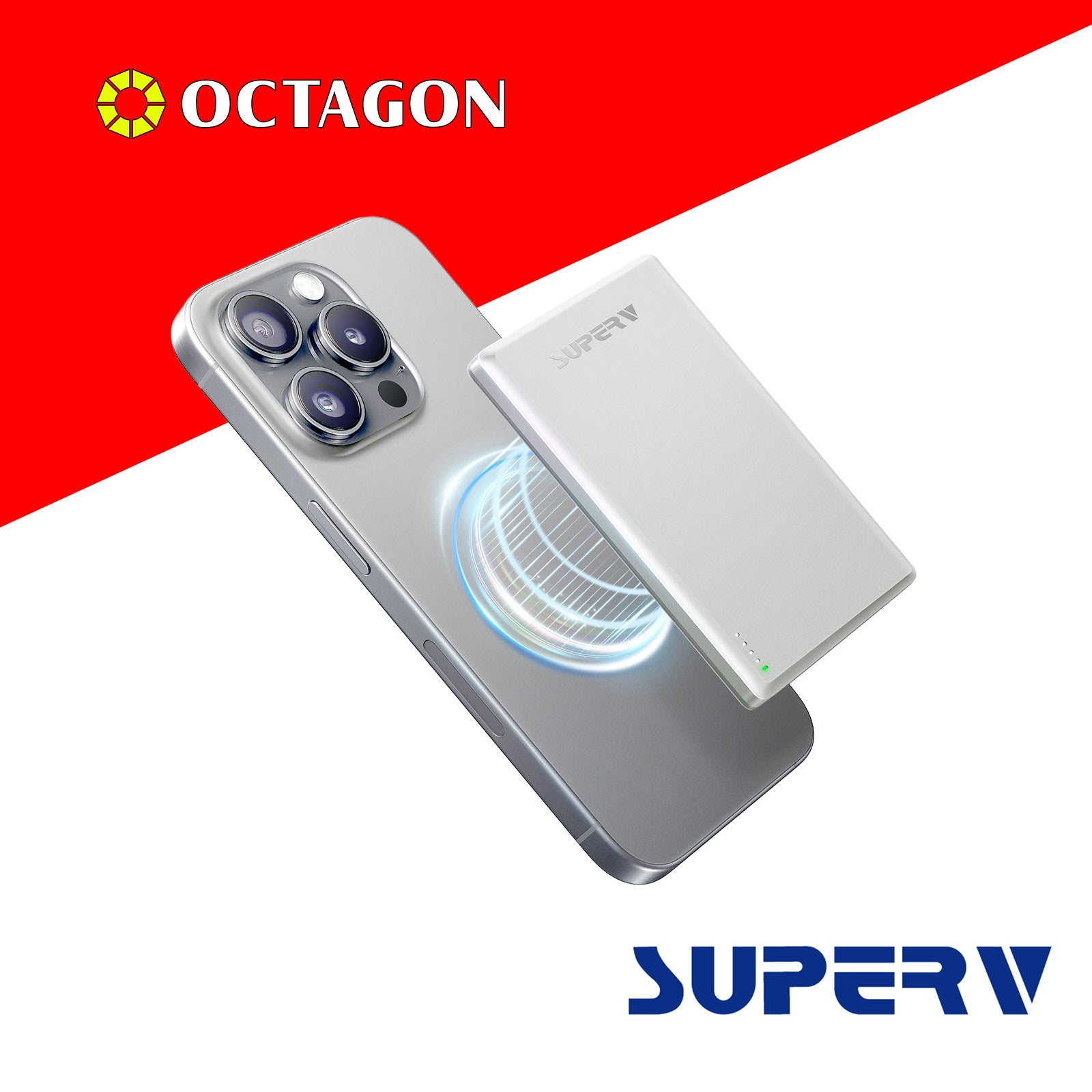 SUPERV POWER4 5000MAH ULTRA-THIN 15W MAGNETIC POWER BANK