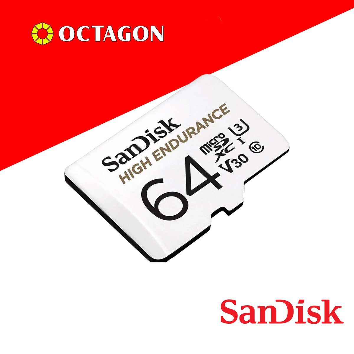 SANDISK 64GB HE MICROSDHC CARD & ADPT - SDSQQNR-064G-GN6IA