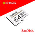 SANDISK 64GB HE MICROSDHC CARD & ADPT - SDSQQNR-064G-GN6IA