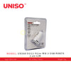 UNISO UCC2-VC44-WH 2-USB PORTS 2.4A/12W