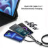SUPERV RT66 BLACK (3 IN 1) CABLE 1.2M (OUTPUT TYPE C/ MICRO USB/ LIGHTNING/ INPUT USBA)