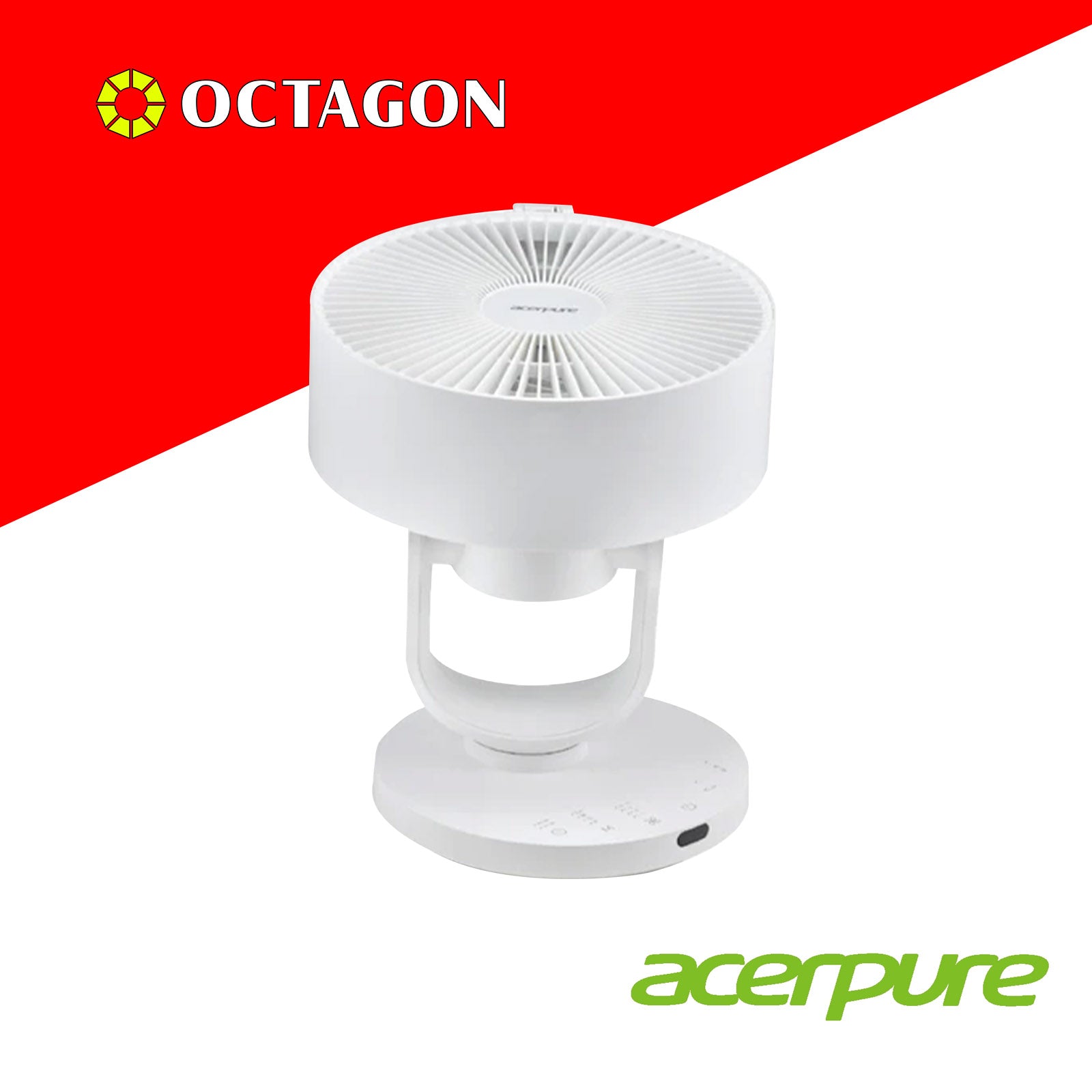 ACERPURE COZY F3 WHITE AIR CIRCULATOR (ZL.ACCTG.08V) 3D AIRFLOW TECHNOLOGY