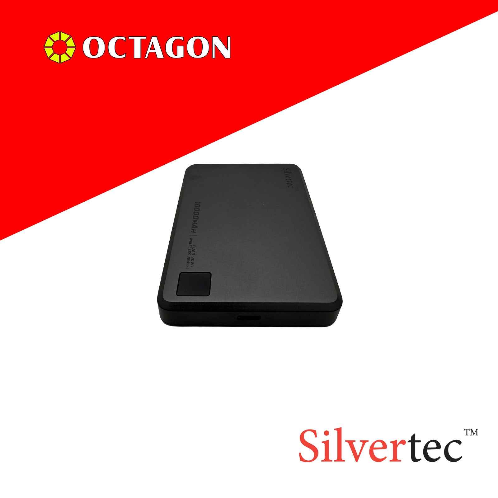 SILVERTEC SRT-MP100-SG ULTRA-SLIM MAGNETIC WIRELESS PD20W POWERBANK 10000MAH (SPACE GRAY)