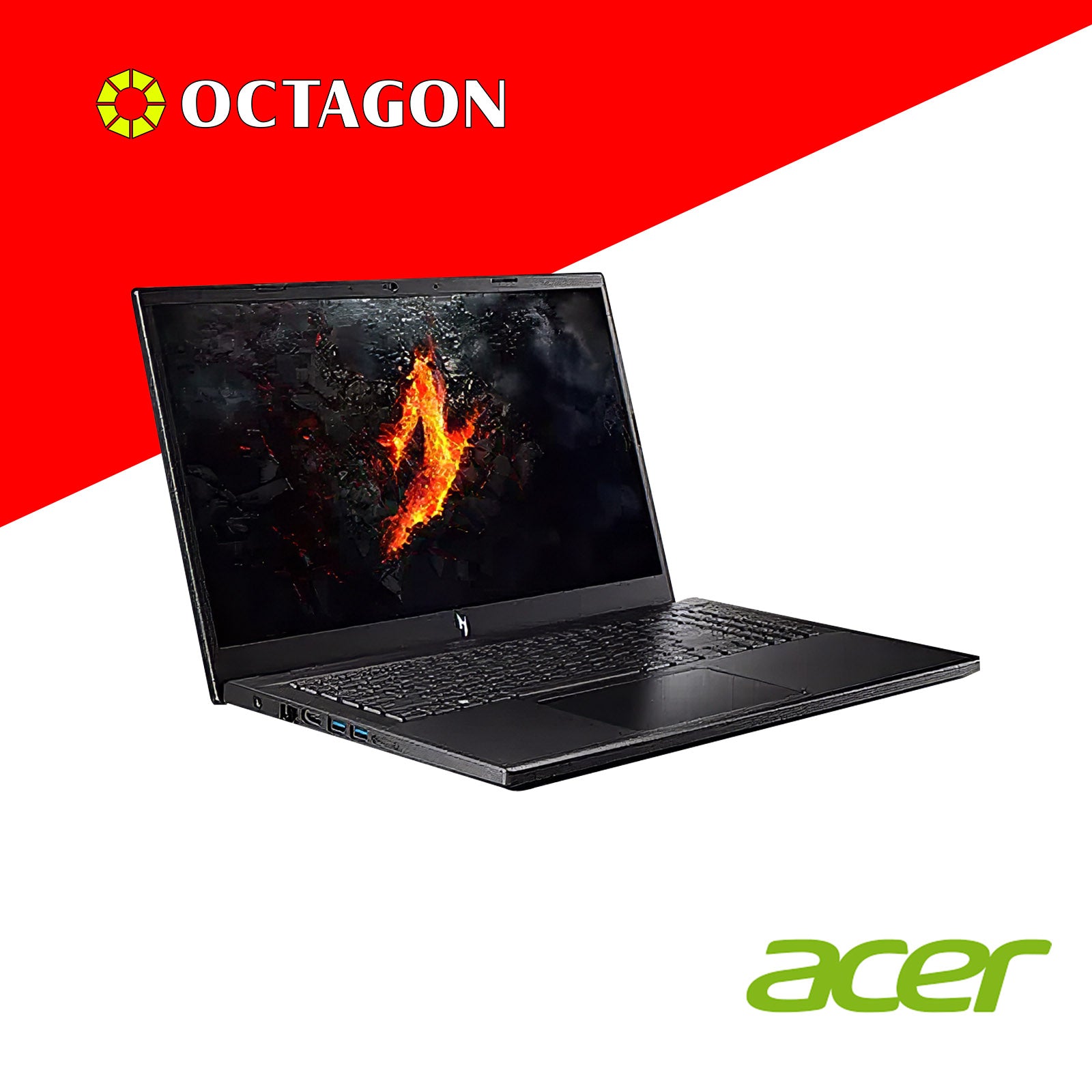 ACER NITRO V ANV15-41-R9D6/ RYZEN 5 6600H/ 16GB DDR5/ 512GB SSD/ 15.6 FHD IPS 165HZ/ WIN 11/ RTX4050 6GB/ OFFICE HOME 2024 + OFFICE 365 1YR/ BLK