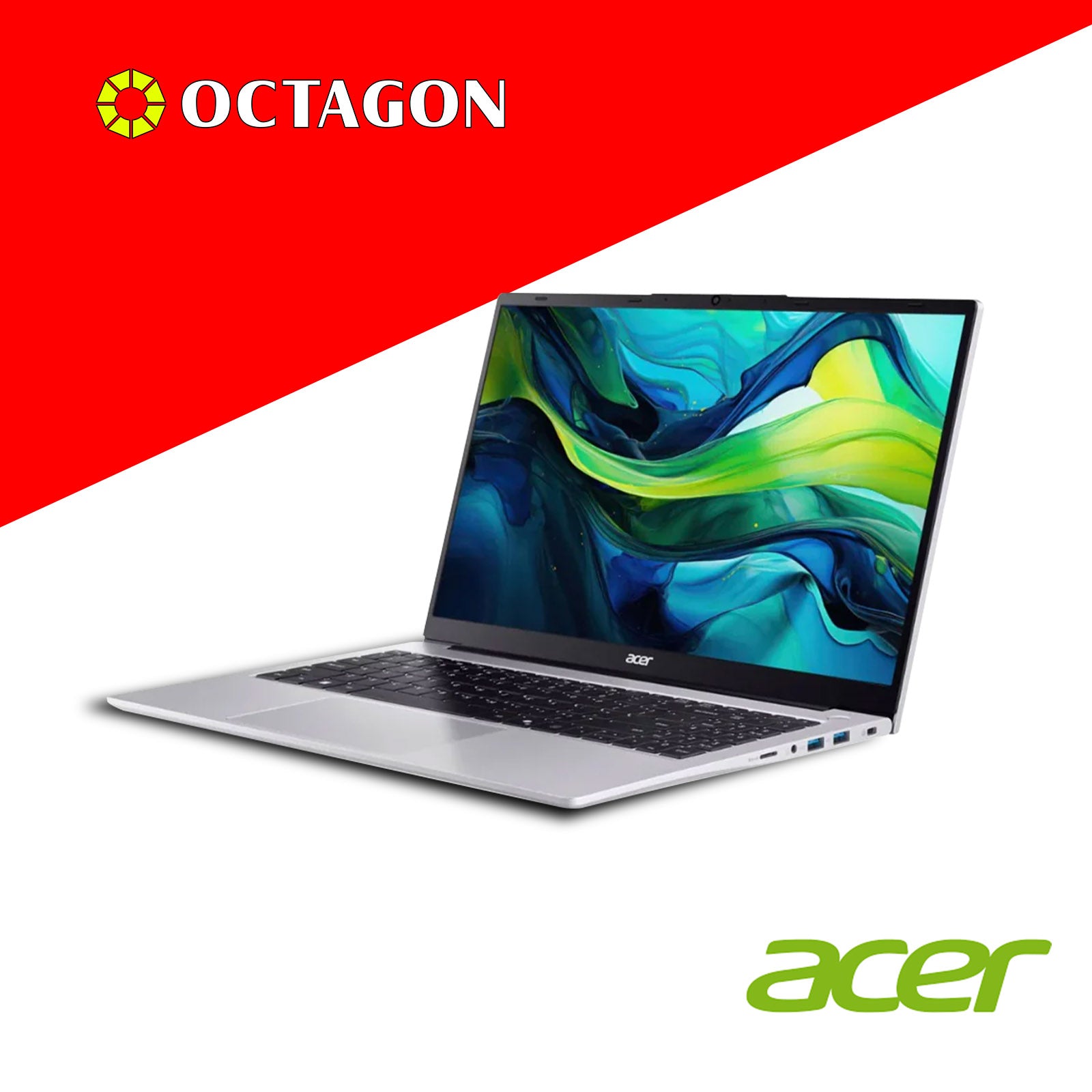 ACER ASPIRE LITE AL15-42P-R6WC/ RYZEN 5 7430U/ 16GB/ 512GB SSD/ 15.6 IPS FHD/ WIN 11/ OFFICE HOME 2024 + OFFICE 365 1YR/ LIGHT SILVER