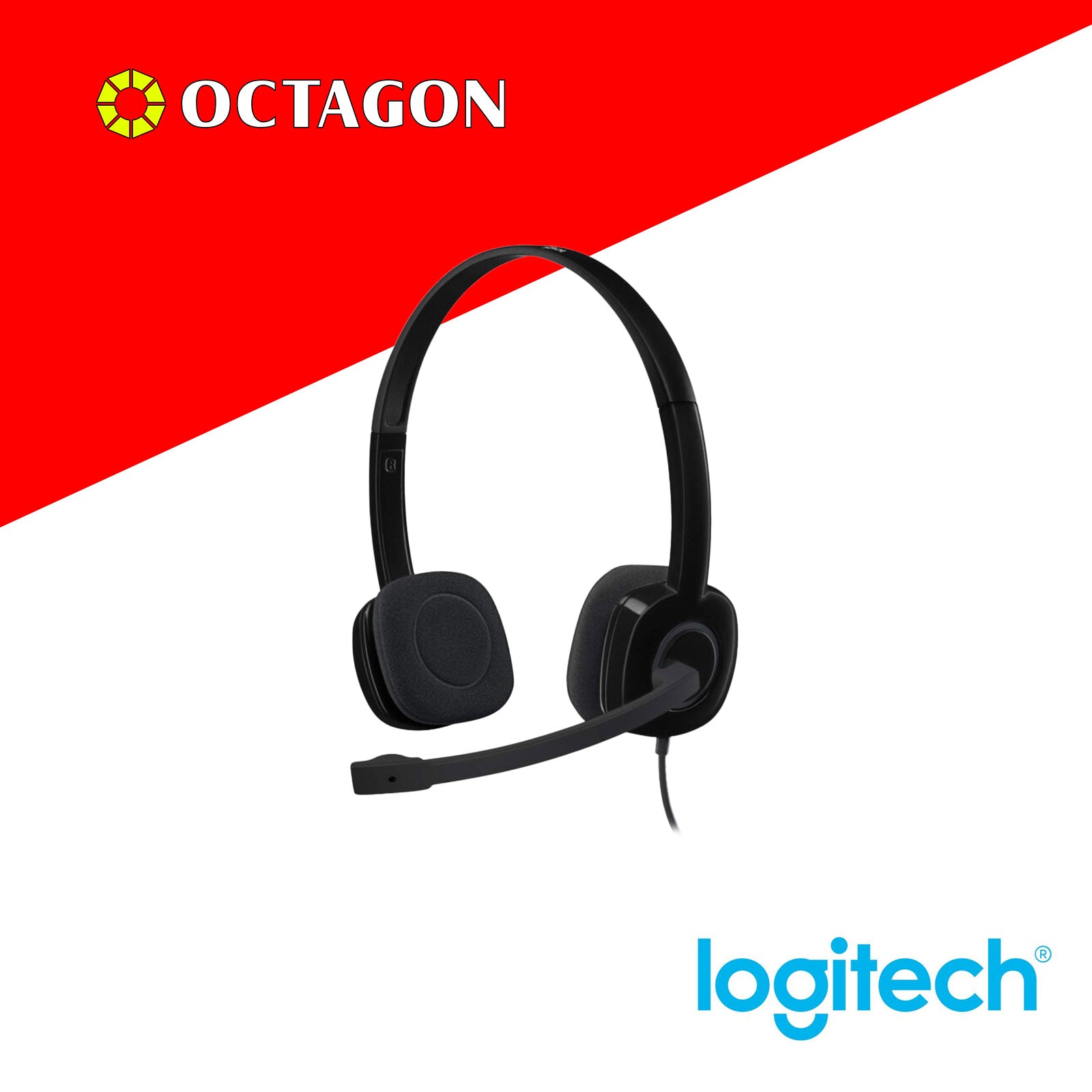 LOGITECH H151 HEADSET SINGLE PIN BLACK