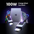 UGREEN L512/45064 TYPE C TO TYPE C 100W 2M NICKEL ALUMINUM CASE WITH BRAID