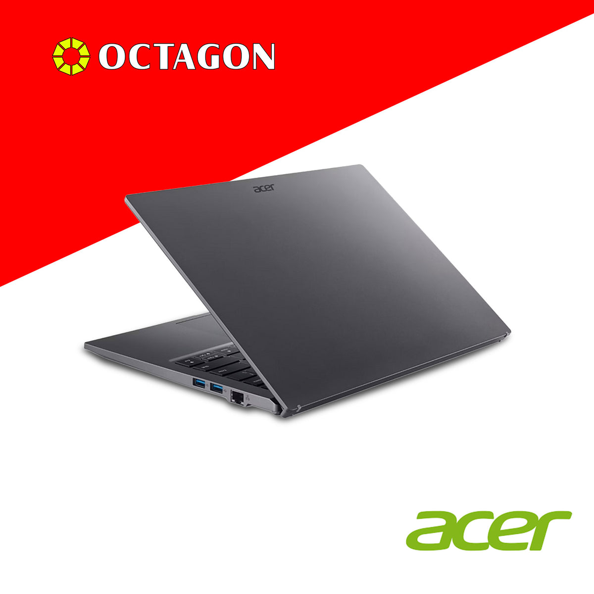 ACER ASPIRE GO 14 AG14-I71M-93SE/ ULTRA 9 185H/ 16GB/ 512GB SSD/ 14 WUXGA IPS/ WIN 11/ GRAY/ OFFICE H&S 2024 + M365