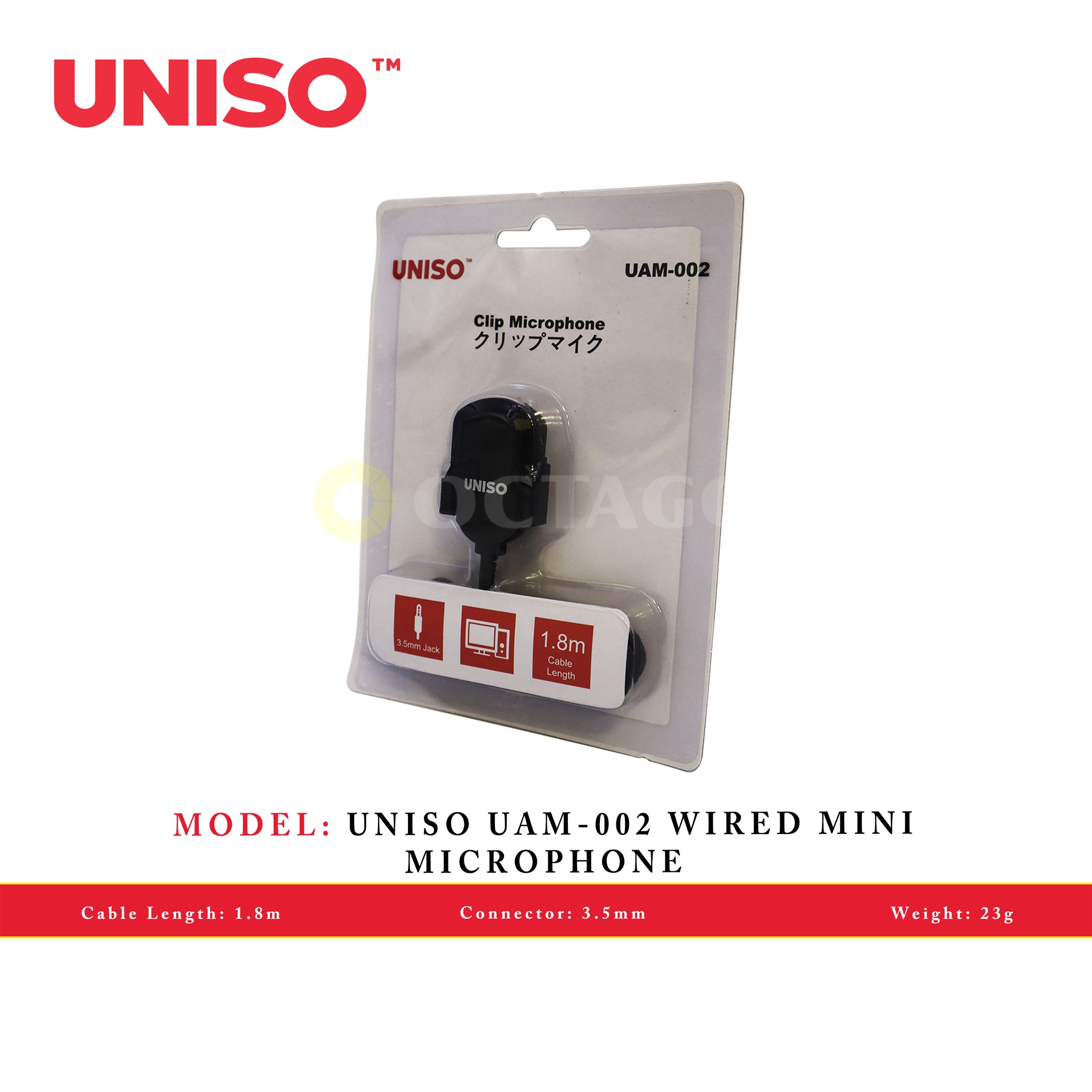 UNISO UAM-002  WIRED MINI MICROPHONE