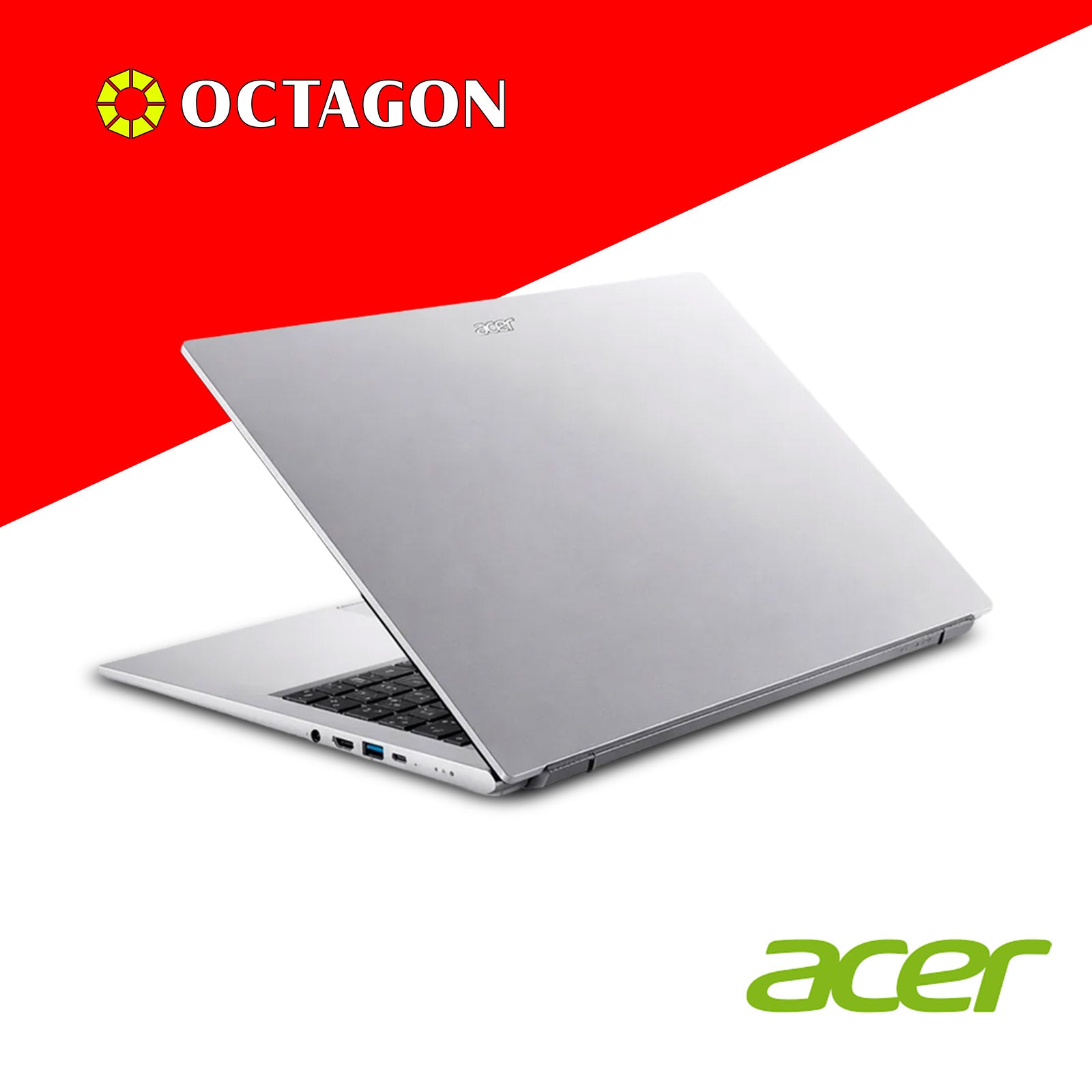 ACER ASPIRE GO AG15-43P-R19X/ RYZEN 5 7640HS/ 16GB/ 512GB SSD/ 15.6 IPS FHD/ WIN 11/ OFFICE HOME 2024 + OFFICE M365 1YR/ SILVER